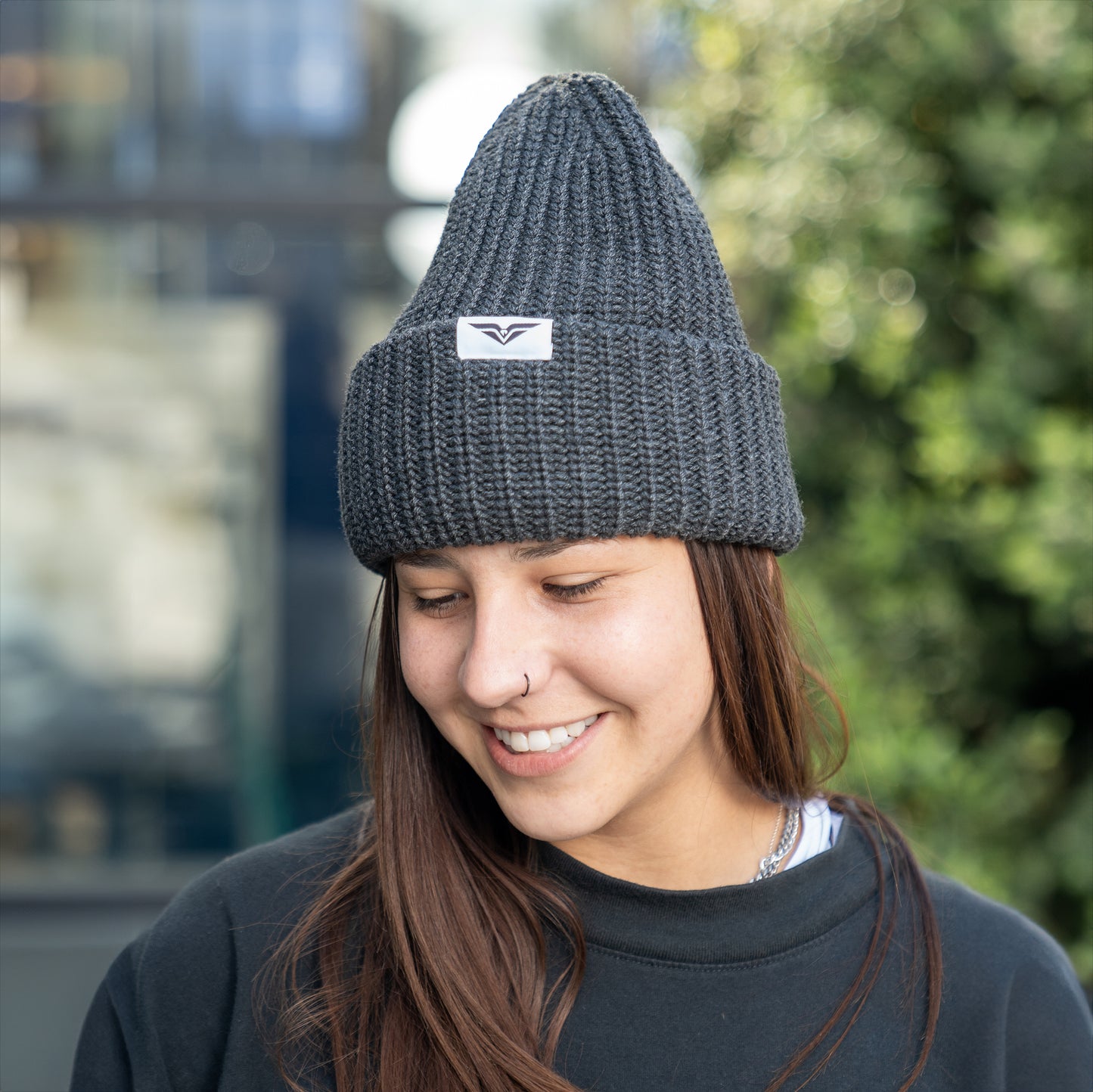 Charcoal Skimmer Beanie