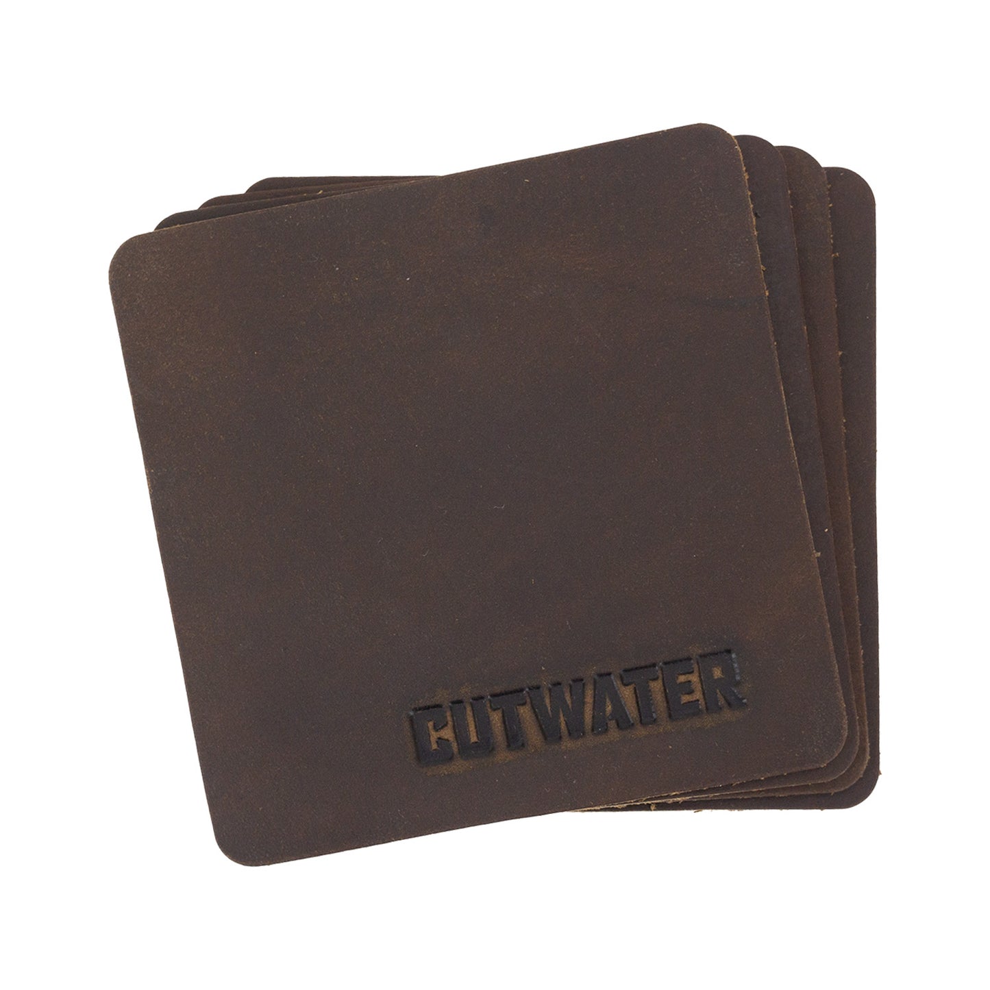 Brown Leather Coasters
