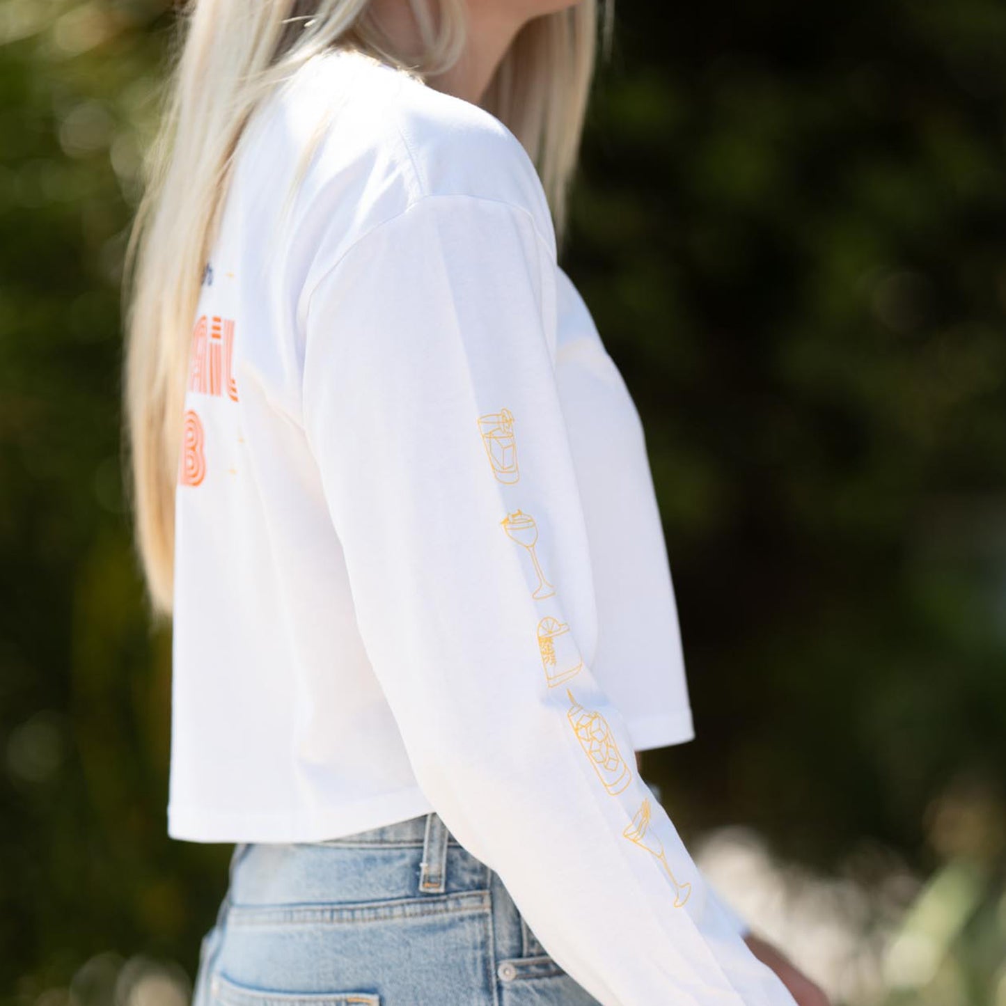 Women's Cropped Cocktail Club Long Sleeve