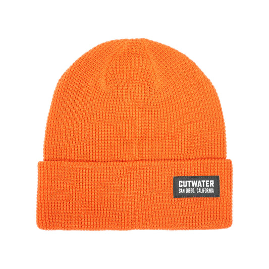 Orange Patch Beanie