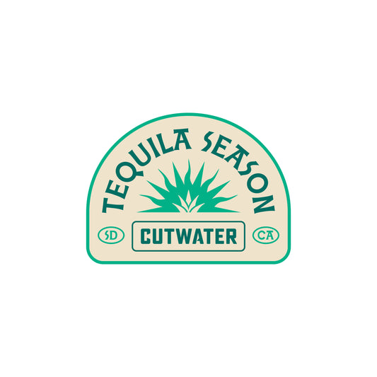 Tequila Season Teal Sticker