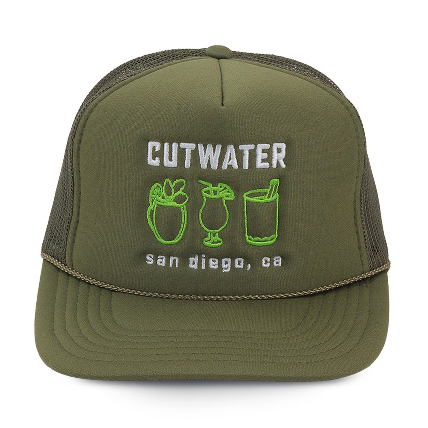 Olive Trucker Hat