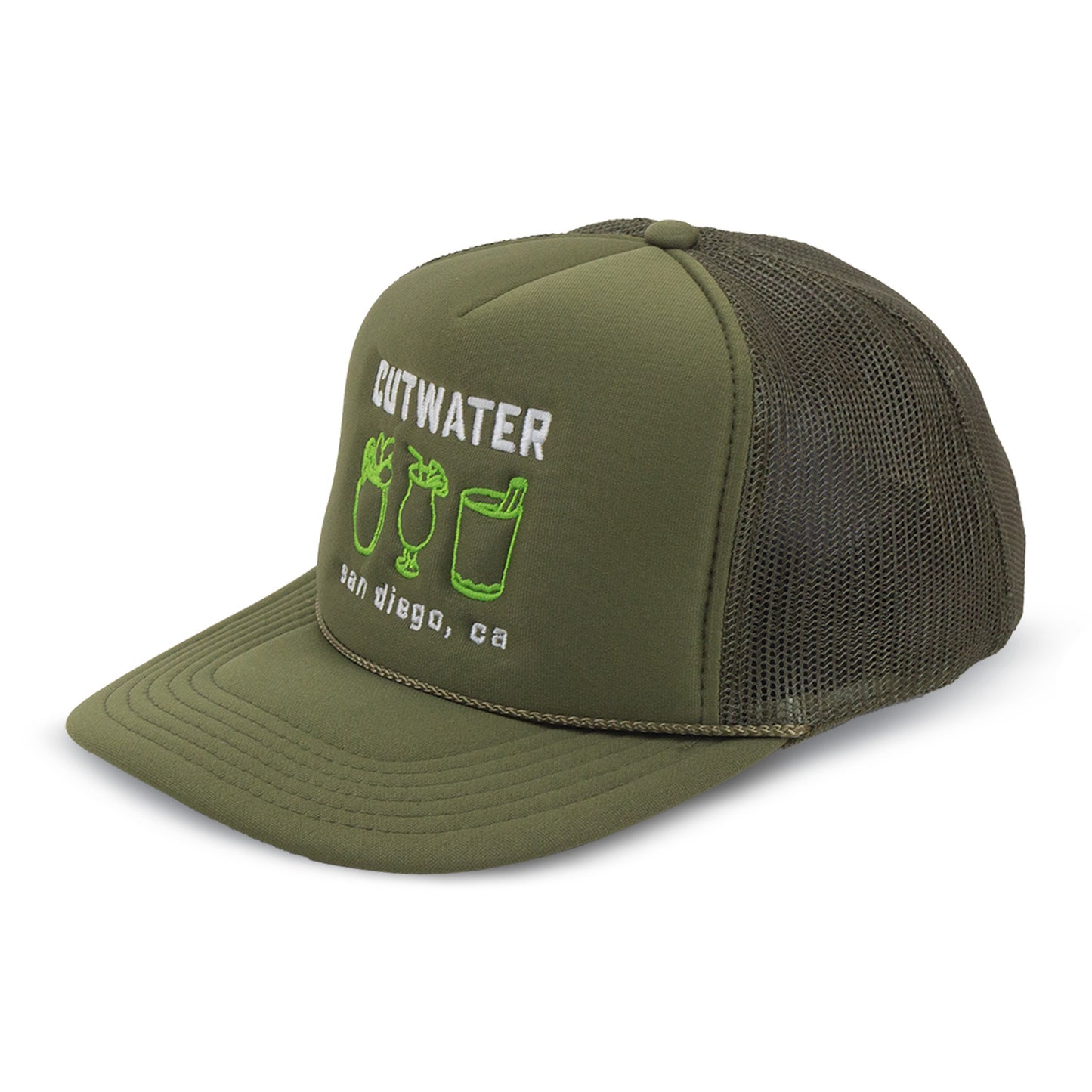 Olive Trucker Hat